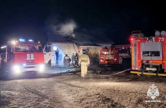 Дом культуры горел в селе Бурятии Дом культуры горел в селе Бурятии